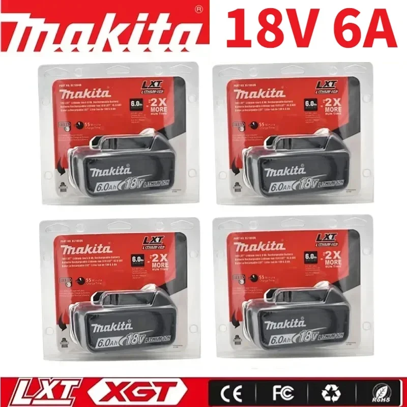 

618 original Makita 18V 6.0Ah Rechargeable LED Battery ,For Makita BL1830B BL1840B BL1850B BL1860B Power Tools Battery