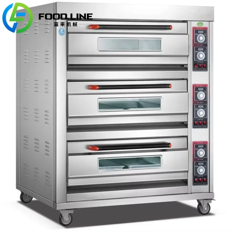 Restaurant Grade Deck Baking Oven Commercial Stainless Steel Equipment for Perfect Pizza Bread