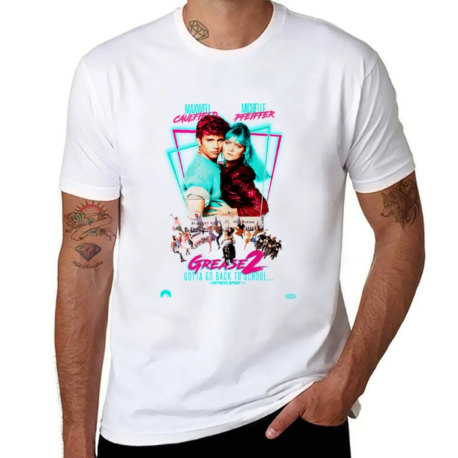 

Neon 80's GREASE 2 Maxwell Michelle T-Shirt t shirt personalised printed t shirts for man T-Shirt