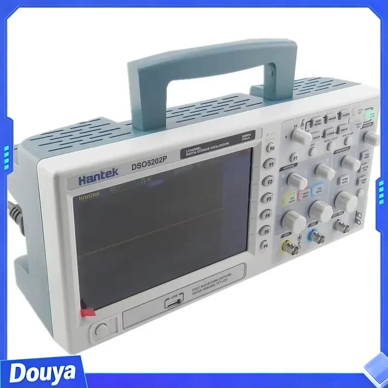 Digital Oscilloscope 200mhz Hantek Dso5202p Bandwidth 2 Channels Pc Usb Lcd Portable Osciloscopio Electrical Tools