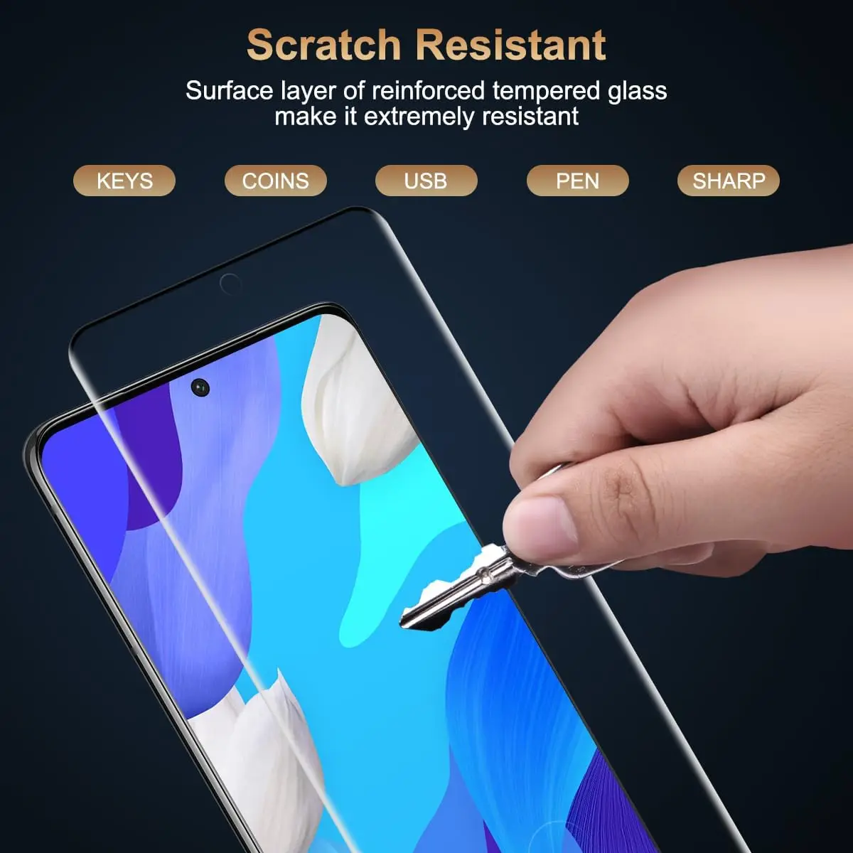 9H Curved Four Sides Glue Tempered Glass For Samsung Galaxy S21 Ultra 5G 3Pcs HD Screen Protector