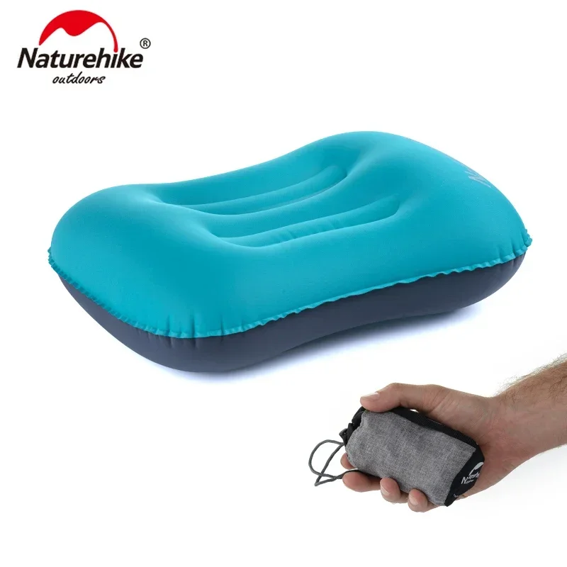 

Naturehike Portable TPU Polyseter Inflatable Camping Pillow Mini Travel Air Neck Pillow For Sleeping Rest Relaxing