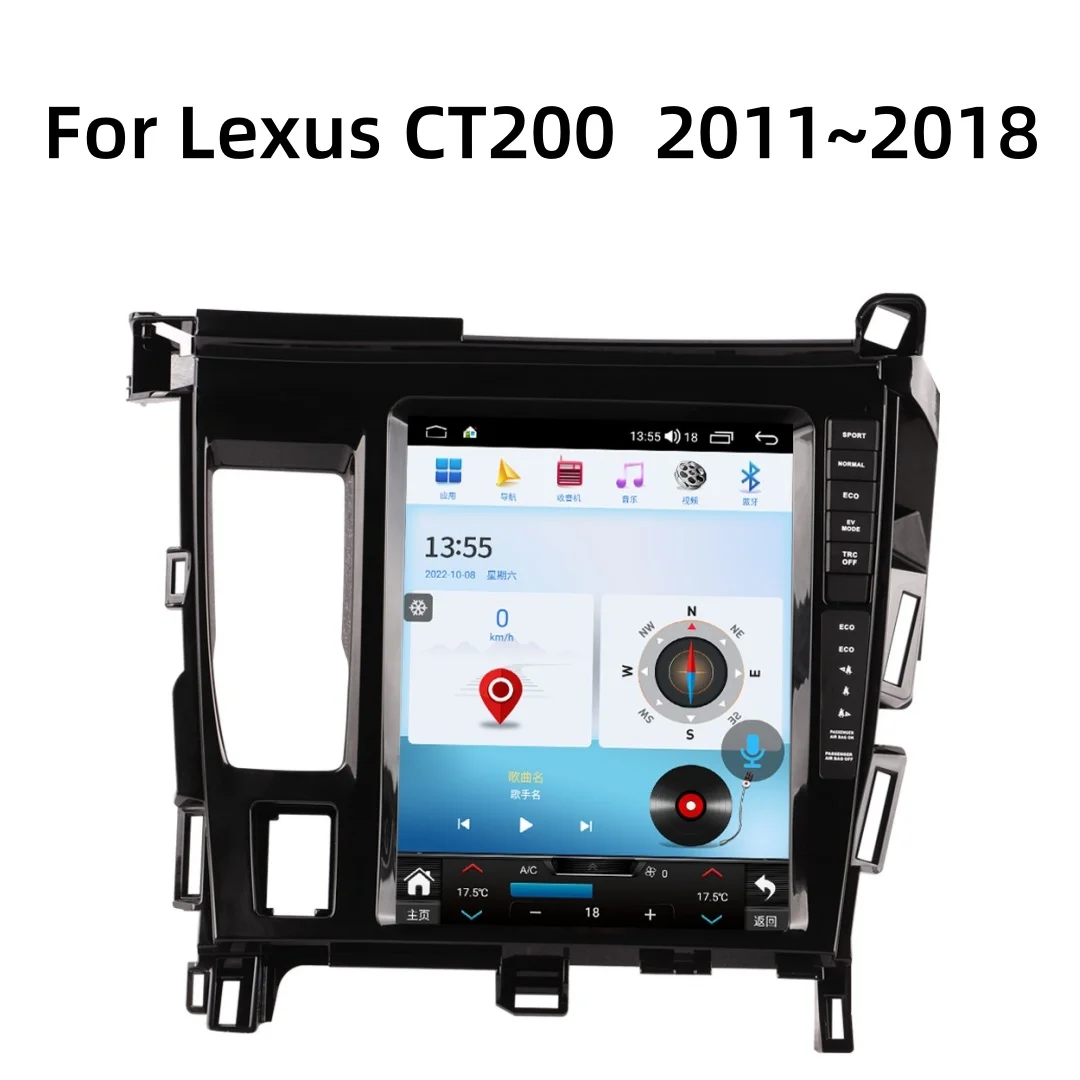 

Android Auto Carplay Android 13 For Lexus CT200 CT200H CT 2011~2018 Car Multimedia Automotive GPS Navi Stereo Player Head Unit