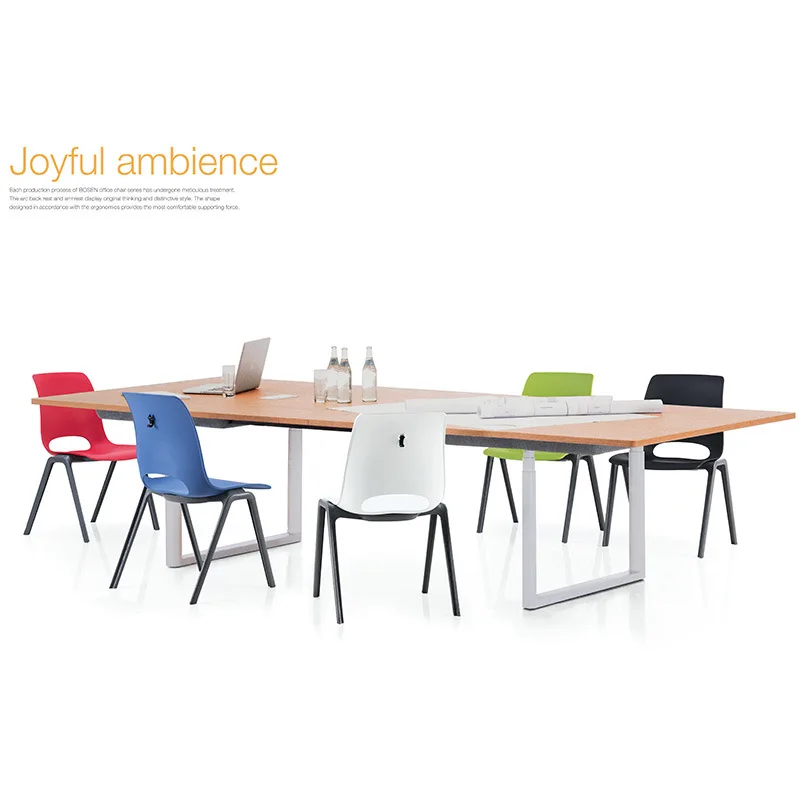 

Training chair, with writing board, integrated table and chair, continuous row, students