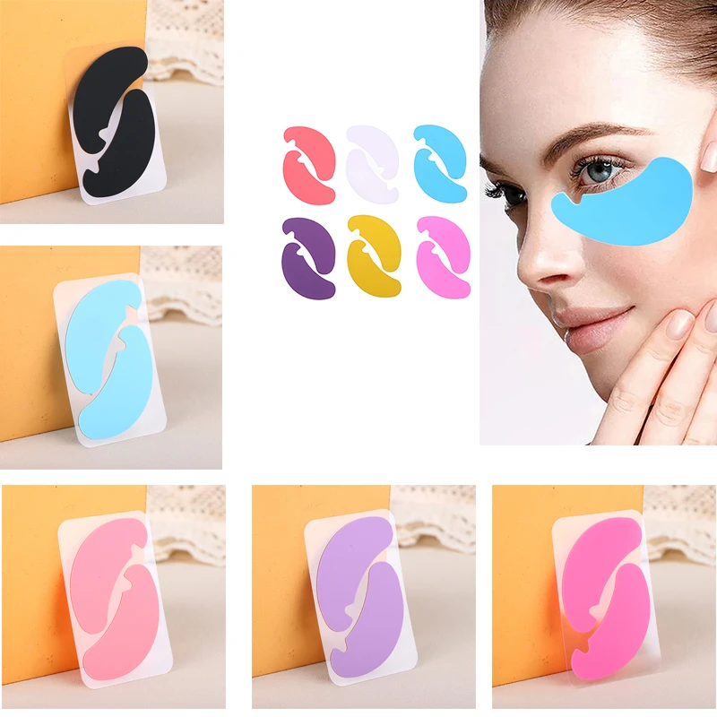 1Pair Reusable Eye Pads Silicone Stripe Lash Lift Eyelash Extension Hydrogel Patches Under Eye Gel Patch Makeup Tools