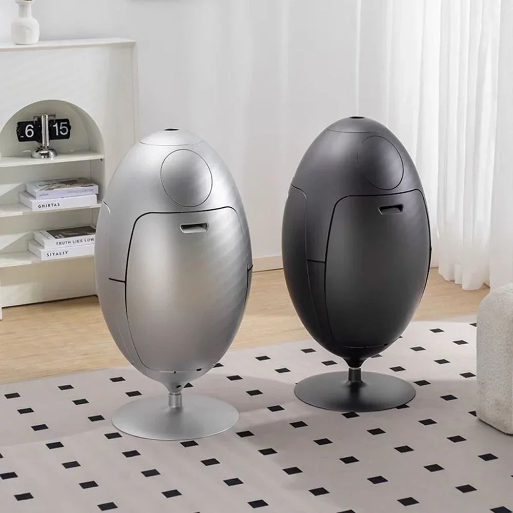 Technology Sense of Luxury High Environmental Protection Storage Box Egg Shape Dumpster New Dinosaur Egg Trash Can