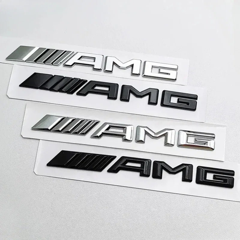 

1pcs ABS Black Logo AMG Emblem Letters Car Trunk Badge For Mercedes Benz W204 W205 W176 W177 W212 W213 AMG Sticker Accessories