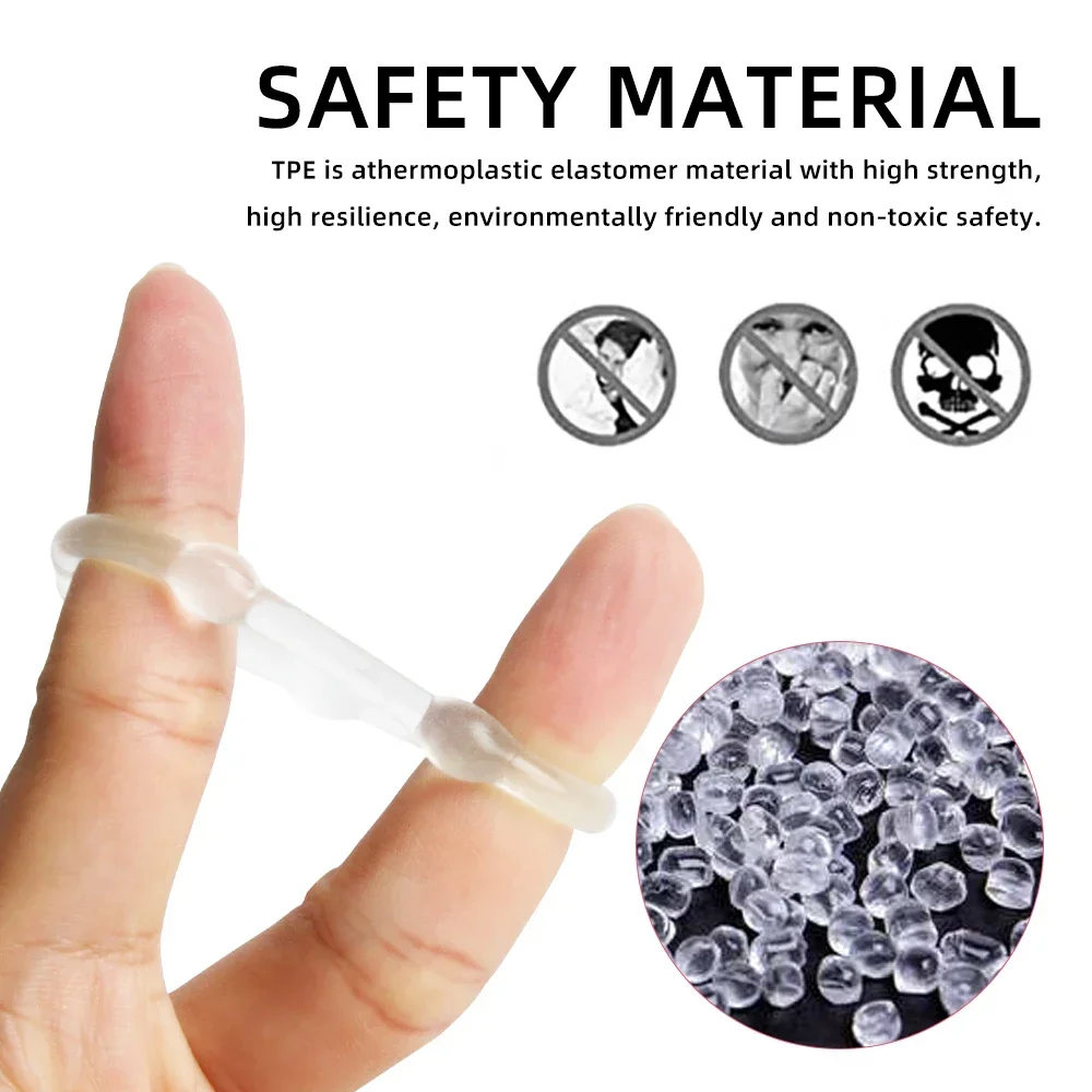 3Pcs Silicone Penis Ring Set for Men Cock Ring Erection Aid Lasting Ejaculation Delay Adult Sex Toys