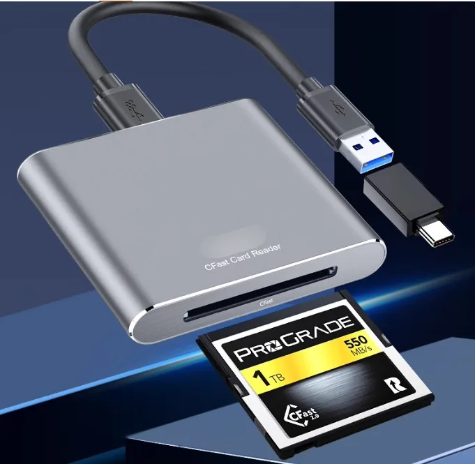 

USB to CFAST 1.0 2.0 SATA Electronic HDD SSD Card Reader USB2.0 3.2 Gen1 5Gbps Type A Type C Adapter Cfast Disk