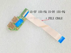 Placa USB DA0P5DTB8B0, conector USB para HP 15-EF 15S-EQ 15-DY 15S-FQ, placa de interruptor de botón de encendido, envío rápido