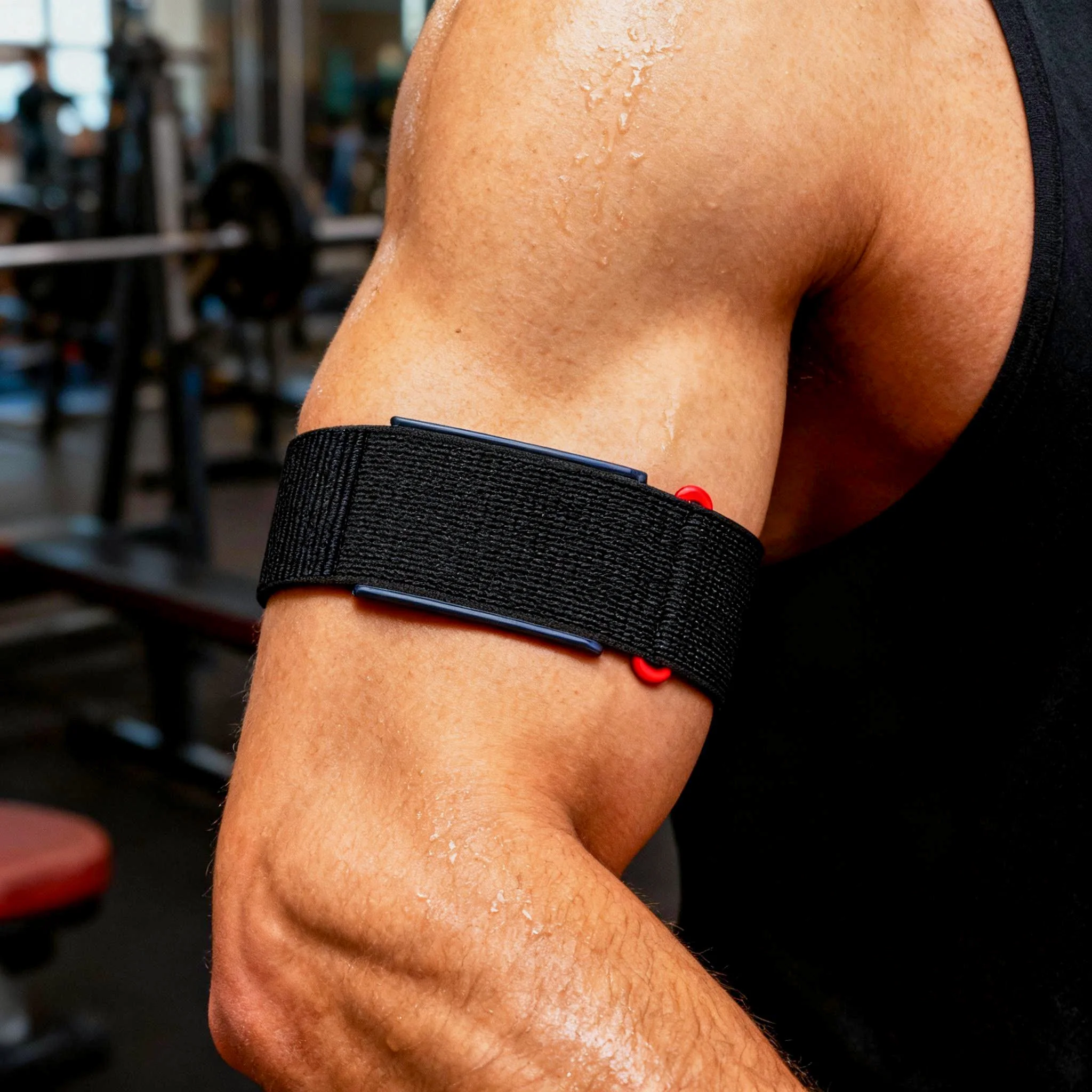 For Amazfit Helio Smart Band Full Coverage Nylon Arm Strap Sports Fitness Arm Strap Amazfit Helio Replacement Arm Strap