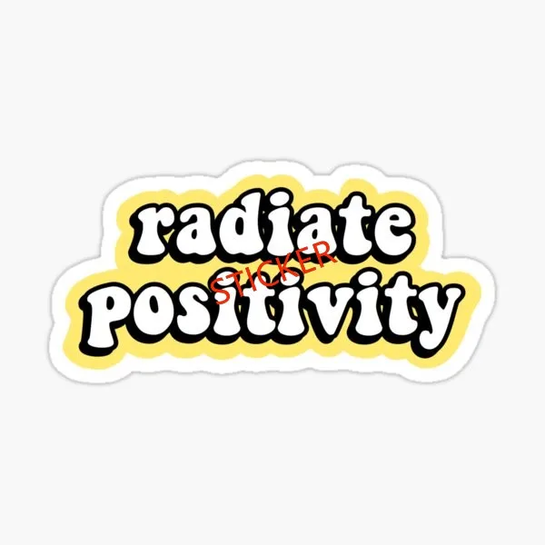 

Radiate Positivity Stickers Exterior Accessories Waterproof Decal Windshield Bumper Truck Electric Scooter