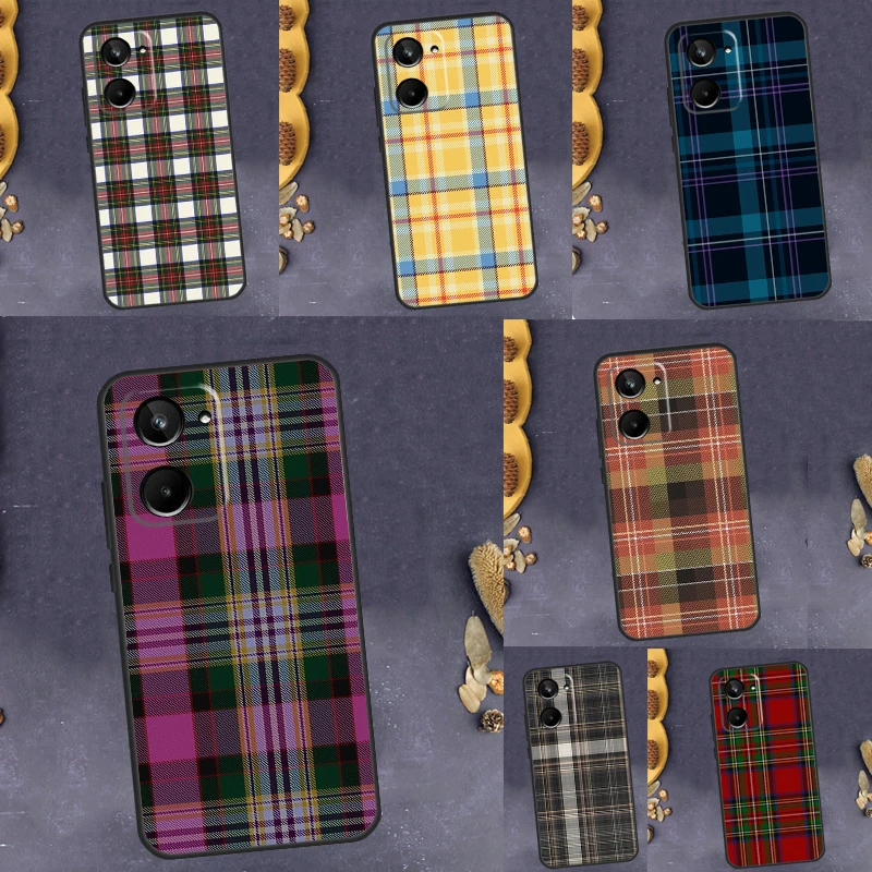 Clan Stewart Dress Tartan Plaid For Realme C55 C21Y C25Y C11 C15 C30 C31 C33 8 9 10 Pro Plus GT Neo 3T 2T 5 3 2 Pro Case