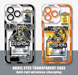 Anime Digimons Phone Case For Samsung S24 S23 S22 S21 S20 S10 FE Note20 Plus Ultra Lite 5G Clear Soft TPU Cover