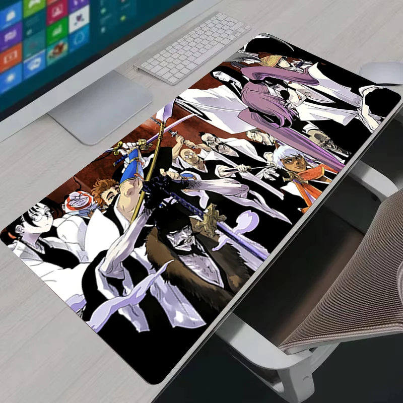 B-BLEACH Anime Mouse Pad Extended Gaming Desk Pad Non-slip Waterproof Rubber Desk Mat for PC Laptop Office Decoration