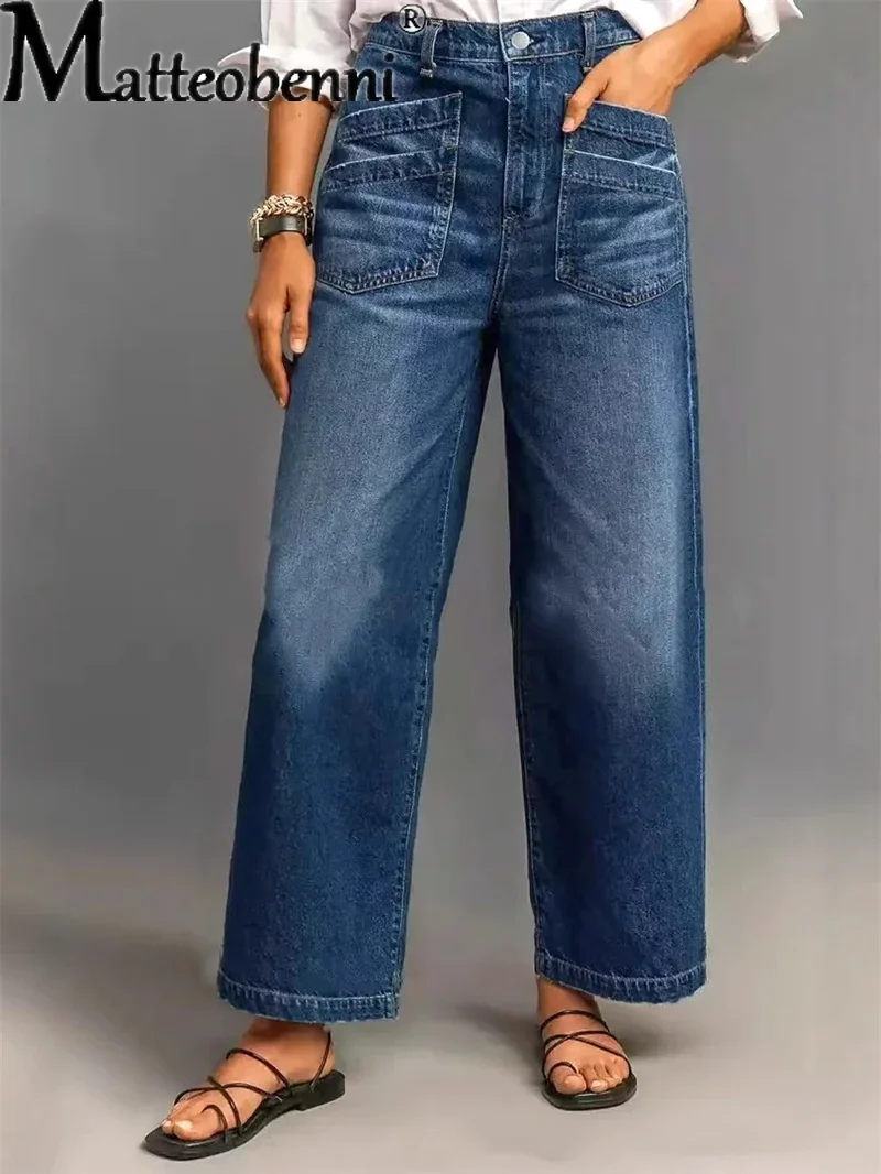 

Women Y2k Mid Waist Baggy Jeans Loose Boyfriend Straight Wide Leg Jeans Trendy Casual Stretch Long Denim Pants Streetwear 2025