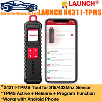 LAUNCH X431 TSGUN I-TPMS Car Tire Pressure Diagnostic Tool Relearn Active Program 315/433Mhz Sensor for PRO TT/PRO3S+ V5.0/PAD