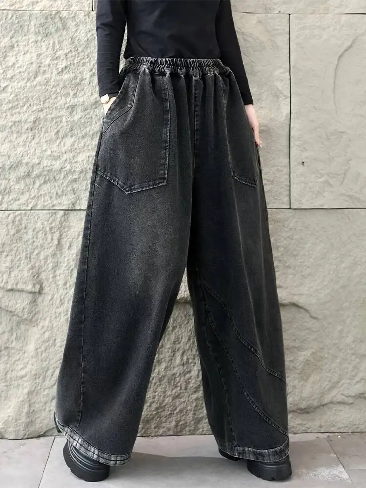 Masss Wasss 2026 printemps femmes mode solide Denim pantalon classique Vintage jean femmes Design européen loisirs élégant pantalon