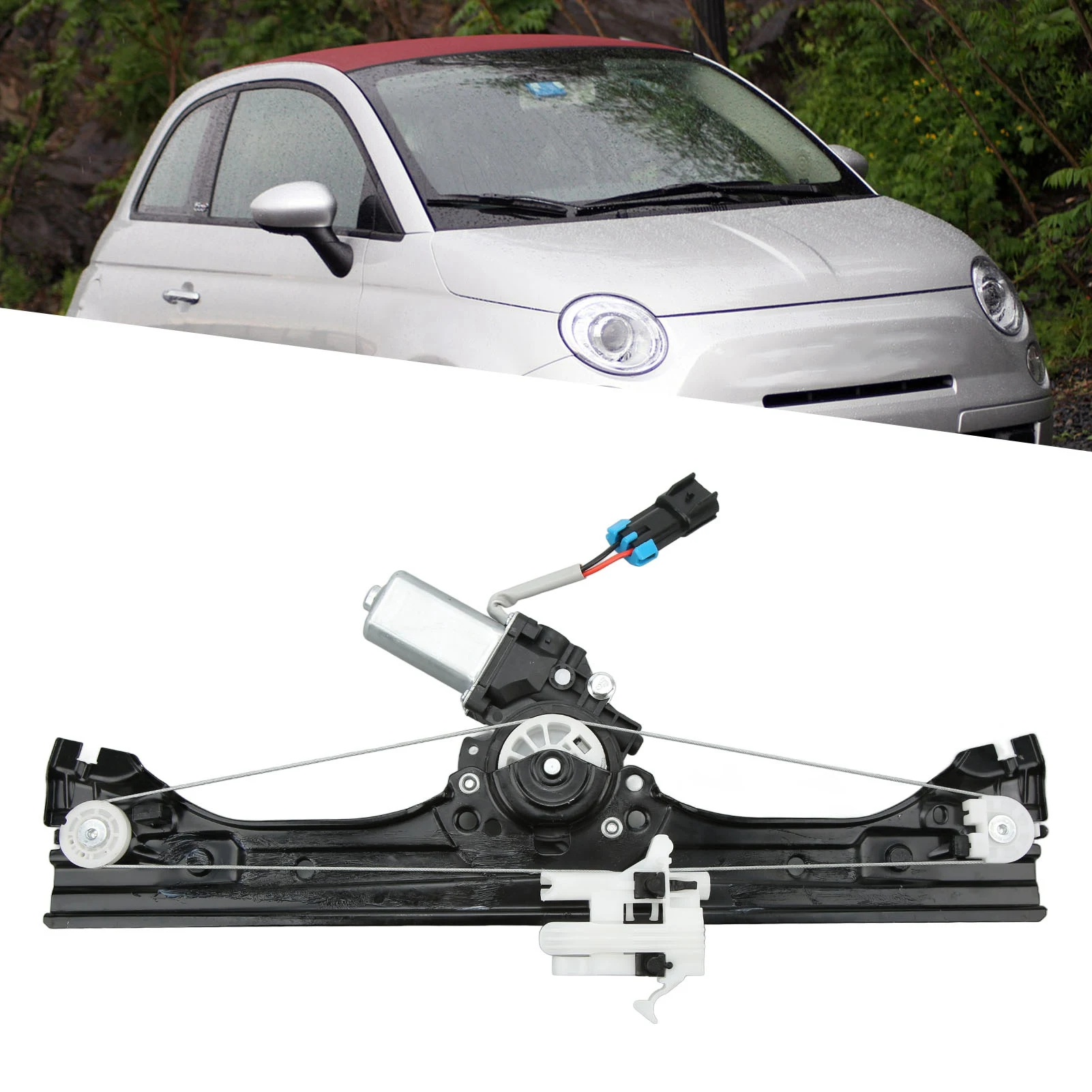 

For Fiat 2012-2019 Window Regulator Assembly Window Regulator Assembly Front Right Passenger Side 68070266AD Replacement