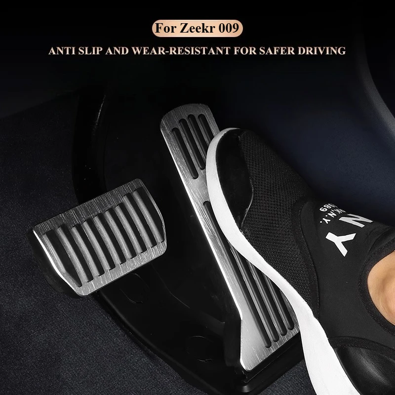 Suitable For Zeekr009 Throttle Brake Foot Pedal Interior Stainless Steel Rest Pedal Modification Decorative Accesorios Para Auto