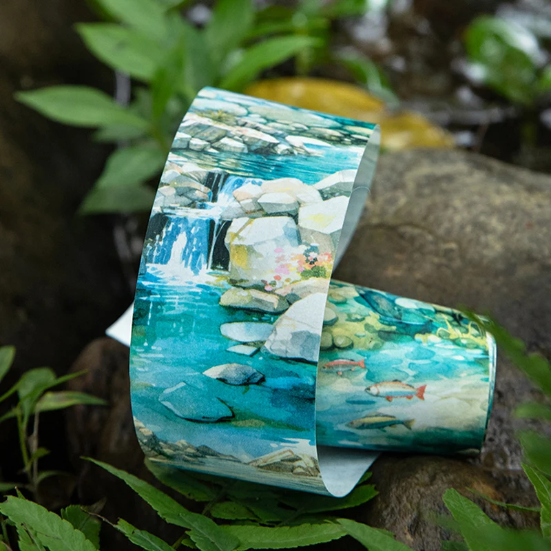 السيد ورقة 3 لفات/حقيبة تيار سلسلة بطف aquascape موضوع الشريط DIY كتيب المواد الزخرفية إطار الصورة ألبوم زجاجة زجاجية