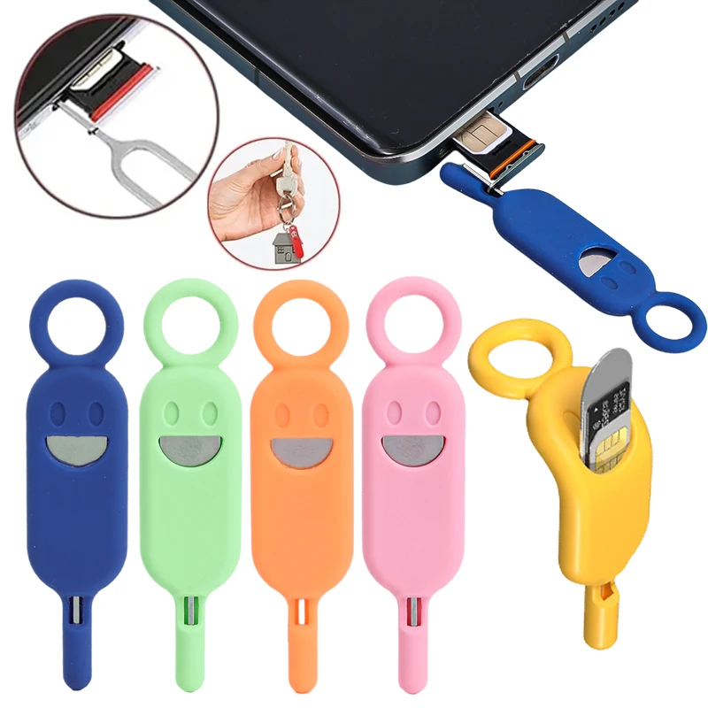 Sim Card Removal Tool Mobile Phone SimCard Unlock Chip Pin Tool Tray Eject Pin Tools Needle Opener Ejector with Anti-lost Case