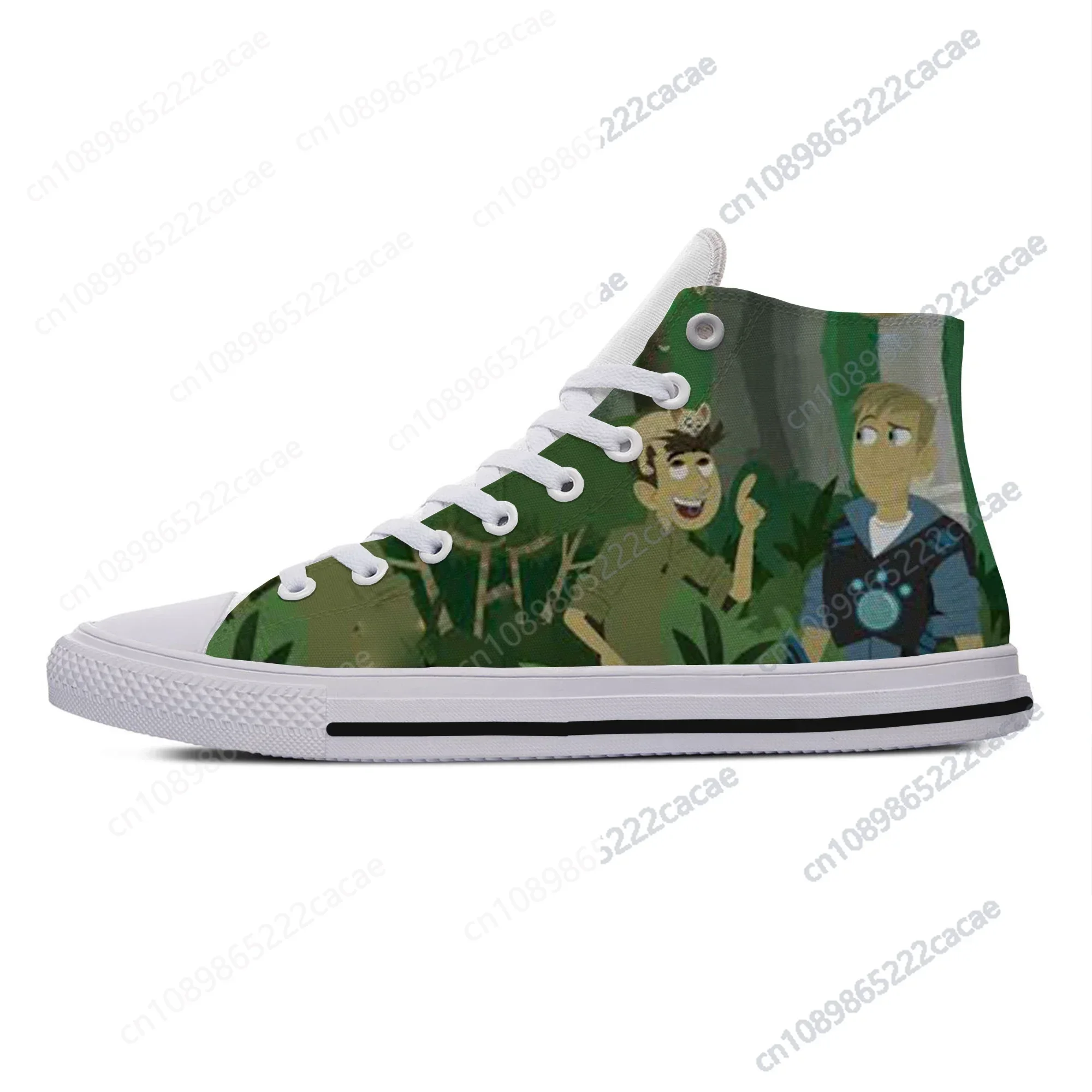 

Hot Cool Fashion New Summer Sneakers Handiness Casual Shoes Cartoon Funny Kawaii Men Women Wild Kratts High Top Board Shoes