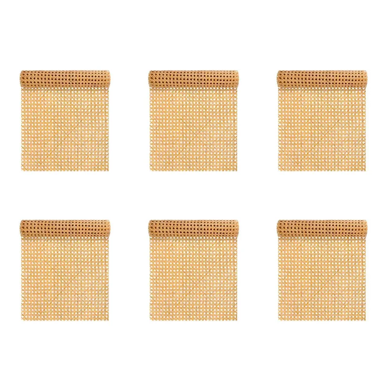 

ABFS 6 шт. 16-дюймовые широкие натуральные ротанговые ленты длиной 40 дюймов (3,3 фута), ротанговые ленты в рулонах для мебели, стульев, шкафов