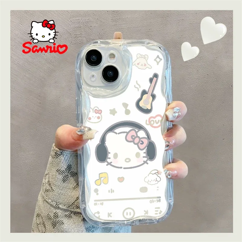 Cinnamoroll coque de téléphone portable tout compris Anti chute mesures femme étui pour Iphone ma mélodie Kawaii accessoire Kitty chat cadeau