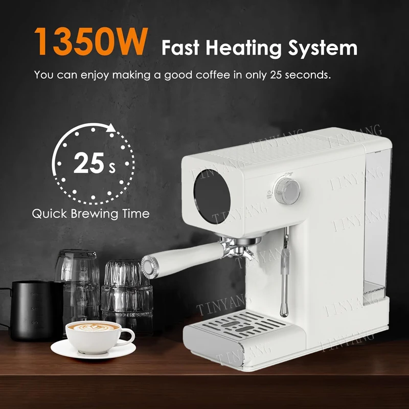 ماكينة صنع القهوة المنزلية والمكتبية ماكينة صنع القهوة الأوتوماتيكية بشاشة تعمل باللمس ماكينة قهوة اسبريسو