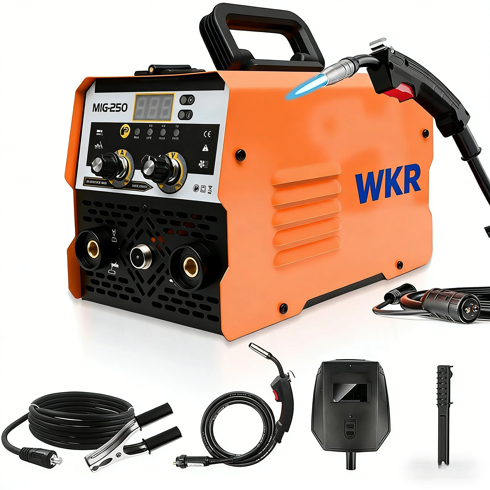 3in 1 Welder, MIG Welder, TIG Welder, MMA Welder, Stick Welder, Welding Machine, Portable Welder, 145A Welder, Inverter Welder, Flux Core Welder, Digital Welding Machine, DIY Welding Tool, Home Garage Welder, Metal Welding Equipment, 110V 65% Welder