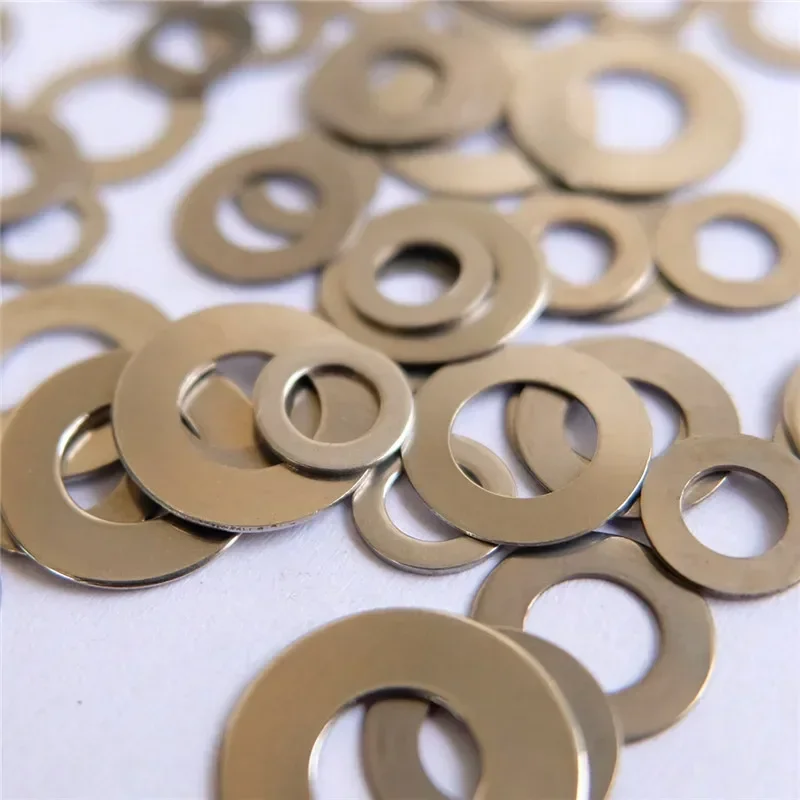 50 Cái/lốc Ngoài Trời Dao Trục Chính Phụ Kiện 420C Plus Phẳng Bằng Thép Không Gỉ Đệm Gấp Gioăng Phụ Kiện
