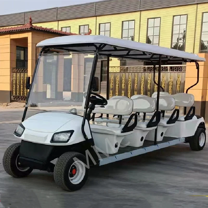 New 4 6 8 10 Seater Electric Golf Cart Sightseeing Car Can Be Customized Gasoline Double-Row Back-To-Back Special Car For Adults