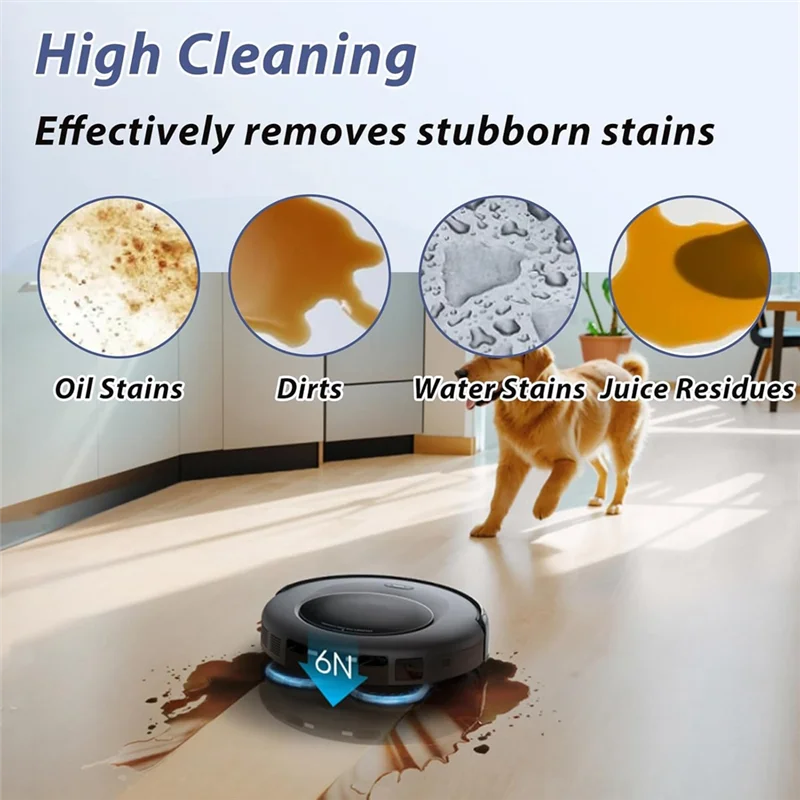 A59E-8 قطعة وسادات ممسحة ناعمة قابلة للغسل وإعادة الاستخدام لـ Eufy Omni C20 جهاز آلي لتنظيف الأتربة ممسحة قماش