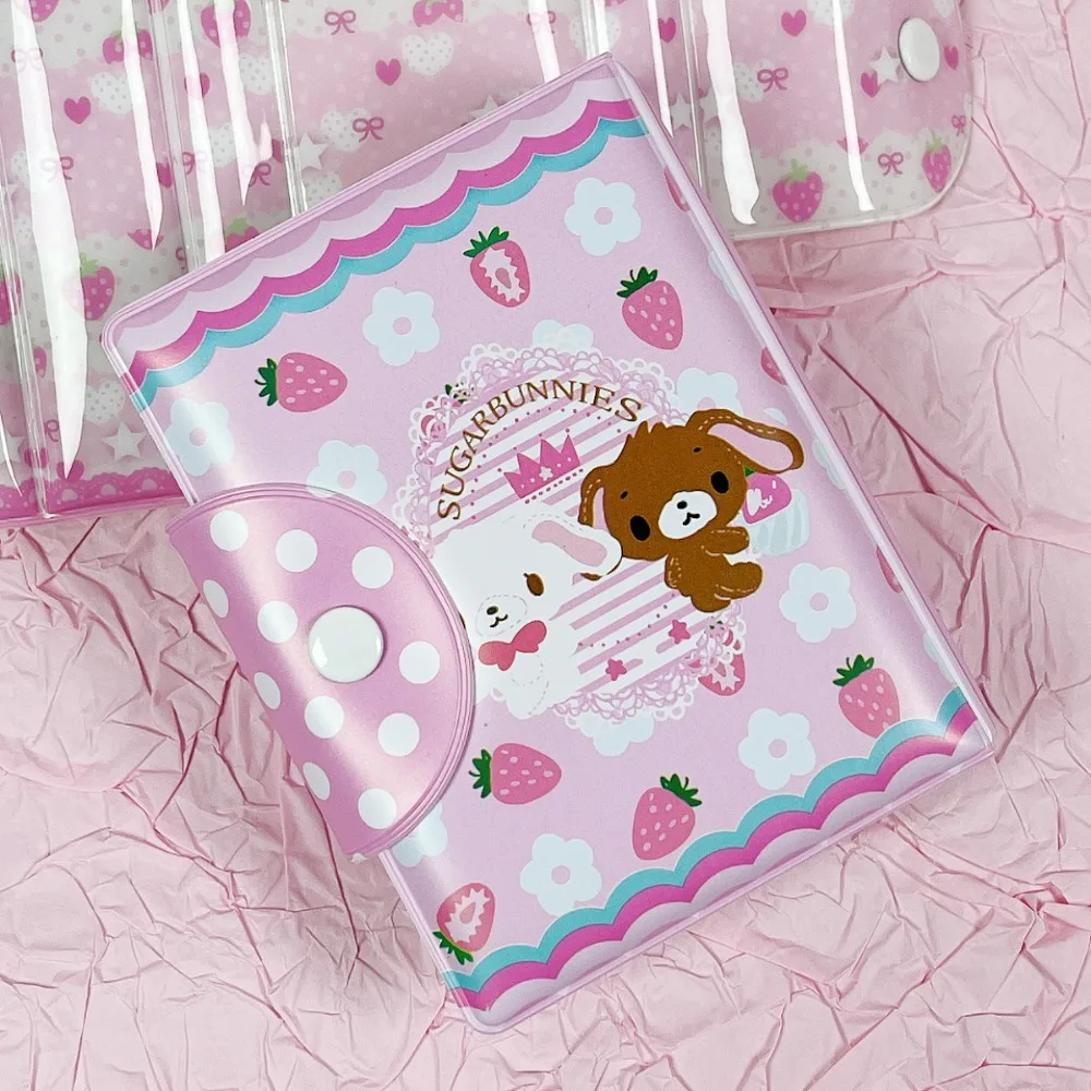 32Pockets Cards Holder Collection Album Binder Photocards Storage Book Portable Y2K Heart Ticket Card Book Organizer Card Sleeve