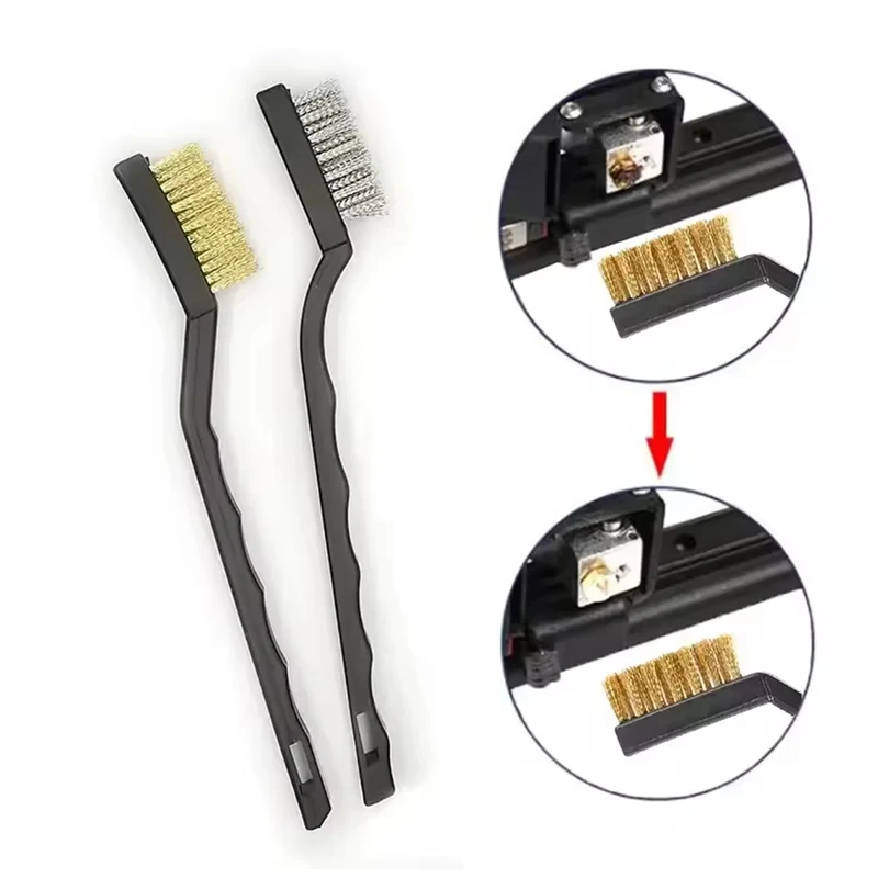 Edelstahlbürste und Messingbürste, Reinigungsbürste, Polieren, Rostentferner, Metalldraht, Entgraten, Reinigungswerkzeuge, Wartungswerkzeug