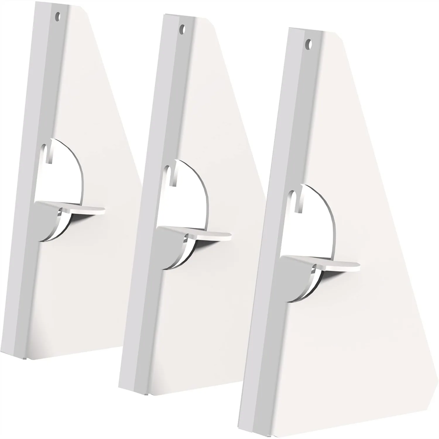 

60 Pack 5 Inch Self Stick Cardboard Easel Backs for Picture Frame and Art Display, Perfect for Photos, Signs, Crafts, White