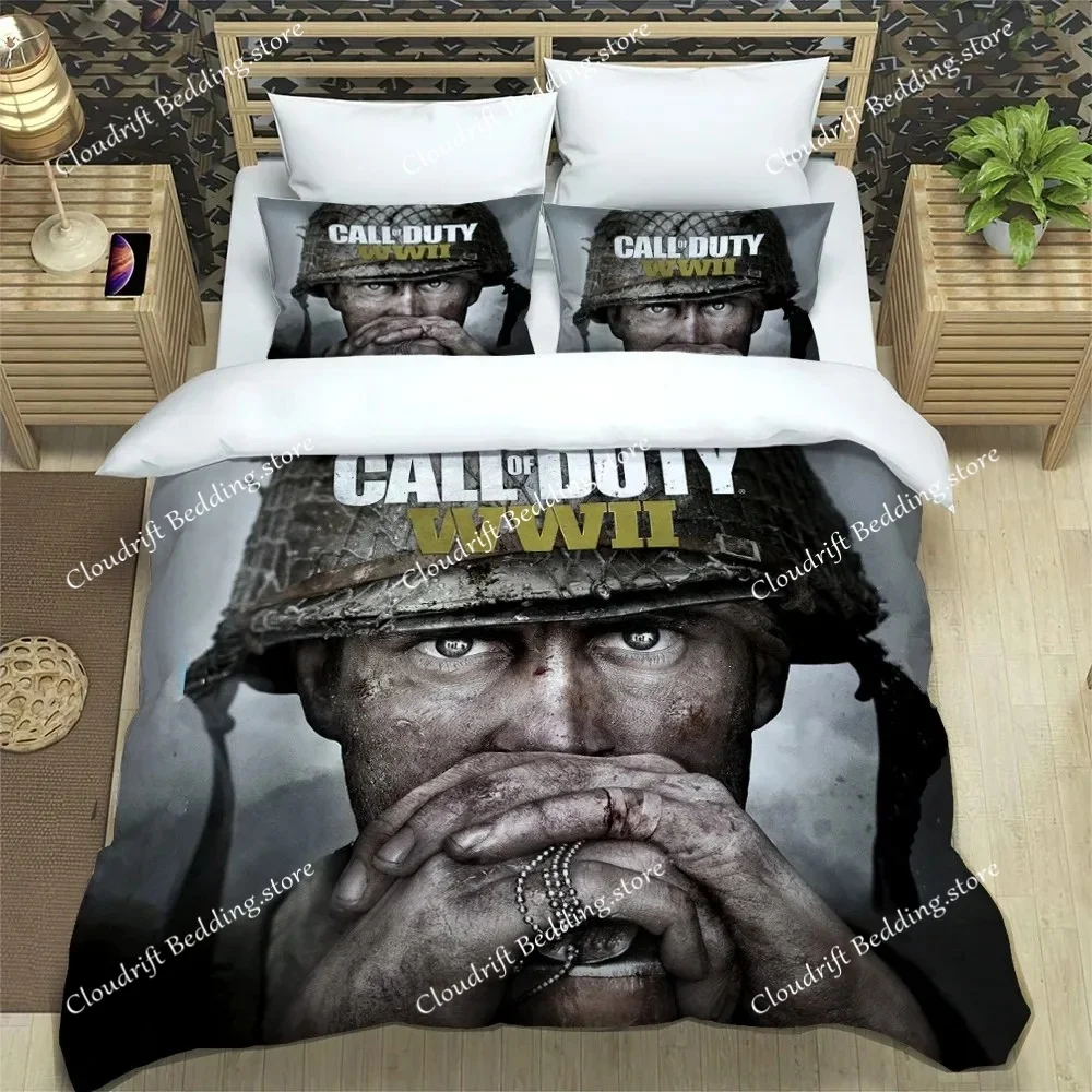 

Exquisite 3D Call Of Duty Wallpaper Anime Game COD Print Bedding Set Duvet Cover Comforter Bed Youth Girls Boys Gift