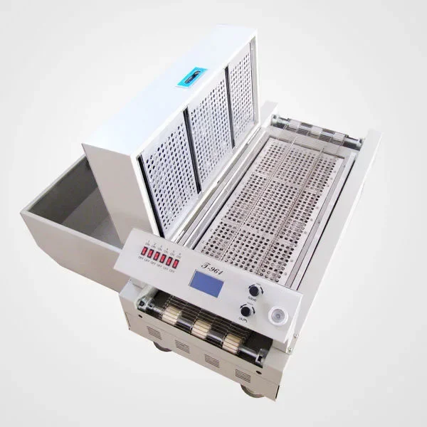 Infrared Hot Air Mixed 6 Heating Zones Puhui T-961 Solder Paste Pcb Reflow Oven Automatic High Precision Soldering Easy Operate