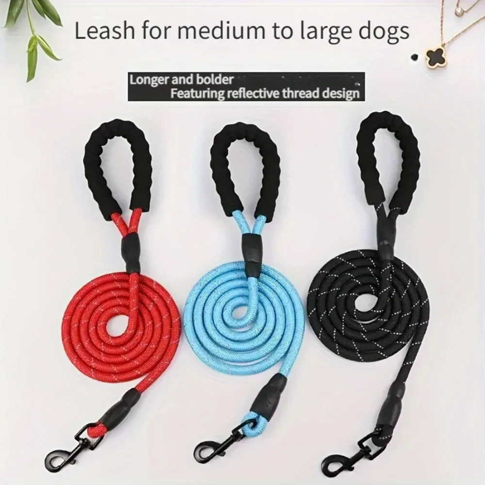 

dog tow rope Leash Explosion Proof Punch P Leash Retractable Dogs Walker Dog Training Chain Small Medium Large Leash