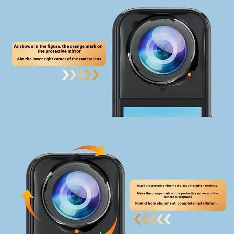 2PCS Lens Guard for X5 Lens Lens Cover Cover Cover Scratch Actions