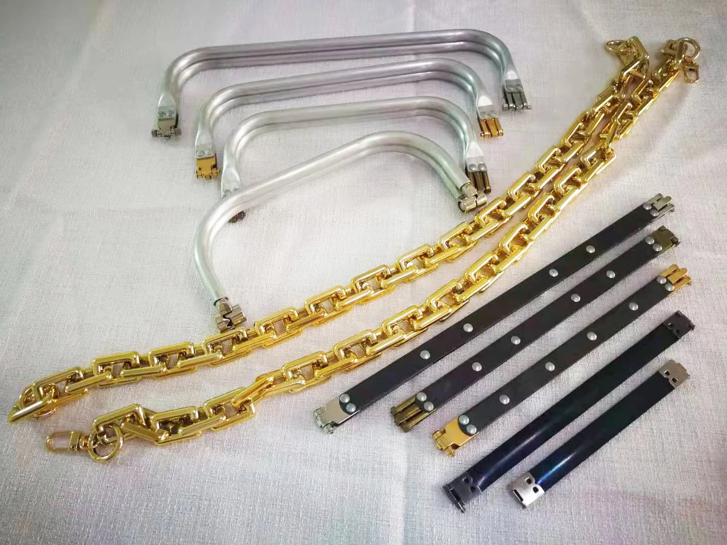 20cm Metal  Purse Frame For  Doctor Aluminium Tube  Handle Bag   Accessories Clutch  Parts 3 Colour