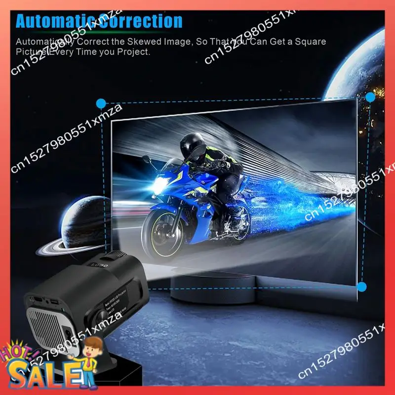 

ABCL HY320 Mini Native 720P Android 11 Projector 200ANSI Wifi6 BT5.0 Cinema Outdoor Portable 180° Rotable Projector
