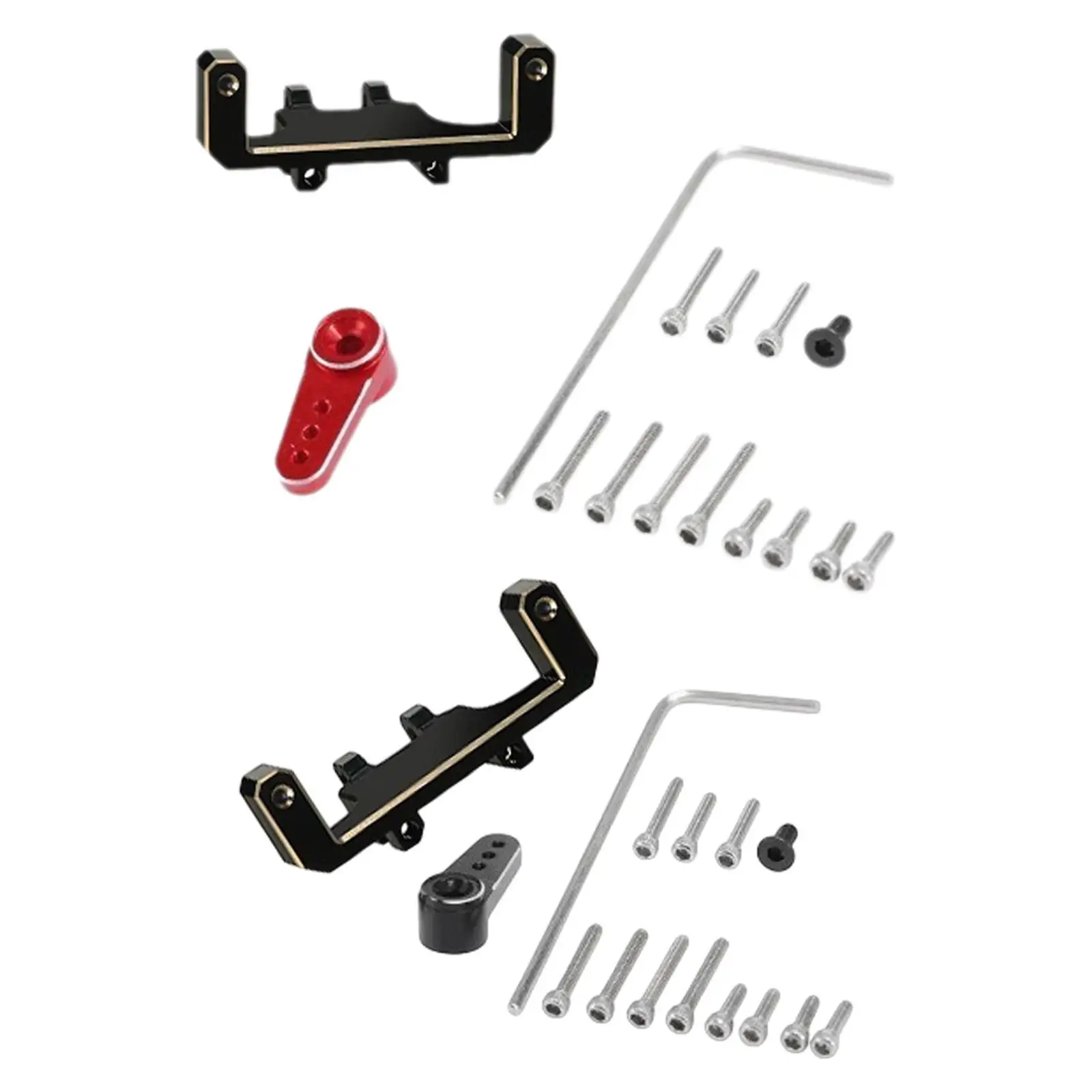 Set di bracci per staffa servo RC in ottone Staffa per servo meccanismo con braccio per