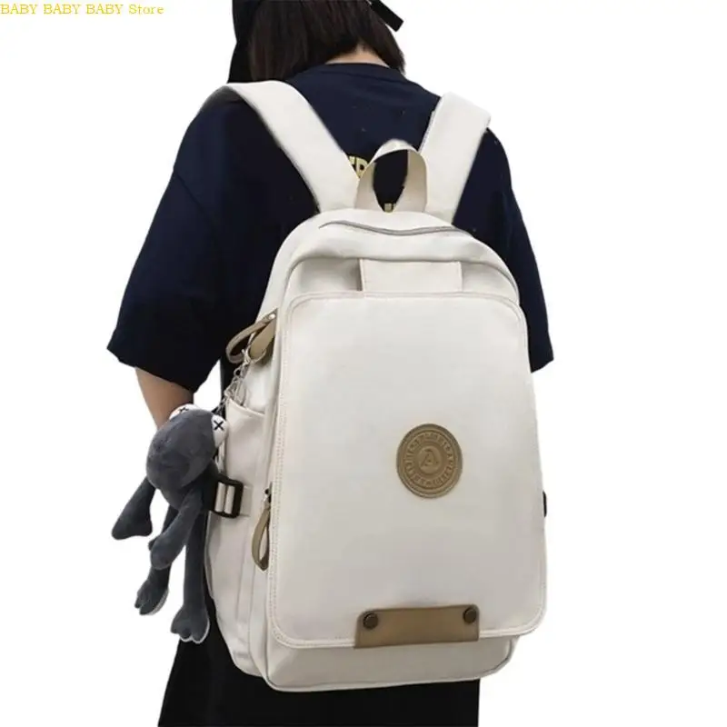 

Q81A Women Travel Backpack Nylon Backpack Man Casual Daypacks Large Capacity Backpack Student School Bag for Work Daily