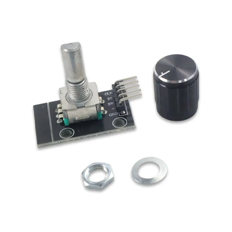 1-10 Pcs KY-040 360 Degree Rotary Encoder Module With Push Button 20 Pulse 5VBrick Sensor Modules For Or DIY Electronics