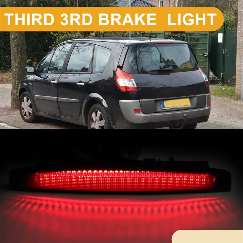 

Автомобильный 3-й третий стоп-сигнал для Renault Megane MK2 MK II 2003-2008, задний фонарь, светодиодный третий стоп-сигнал, аксессуары 8200175538