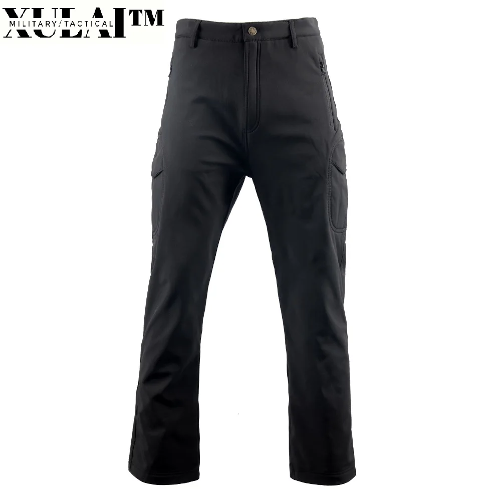 

Fleece Softshell Pants Surface Waterproof Pants For Unisex Adult