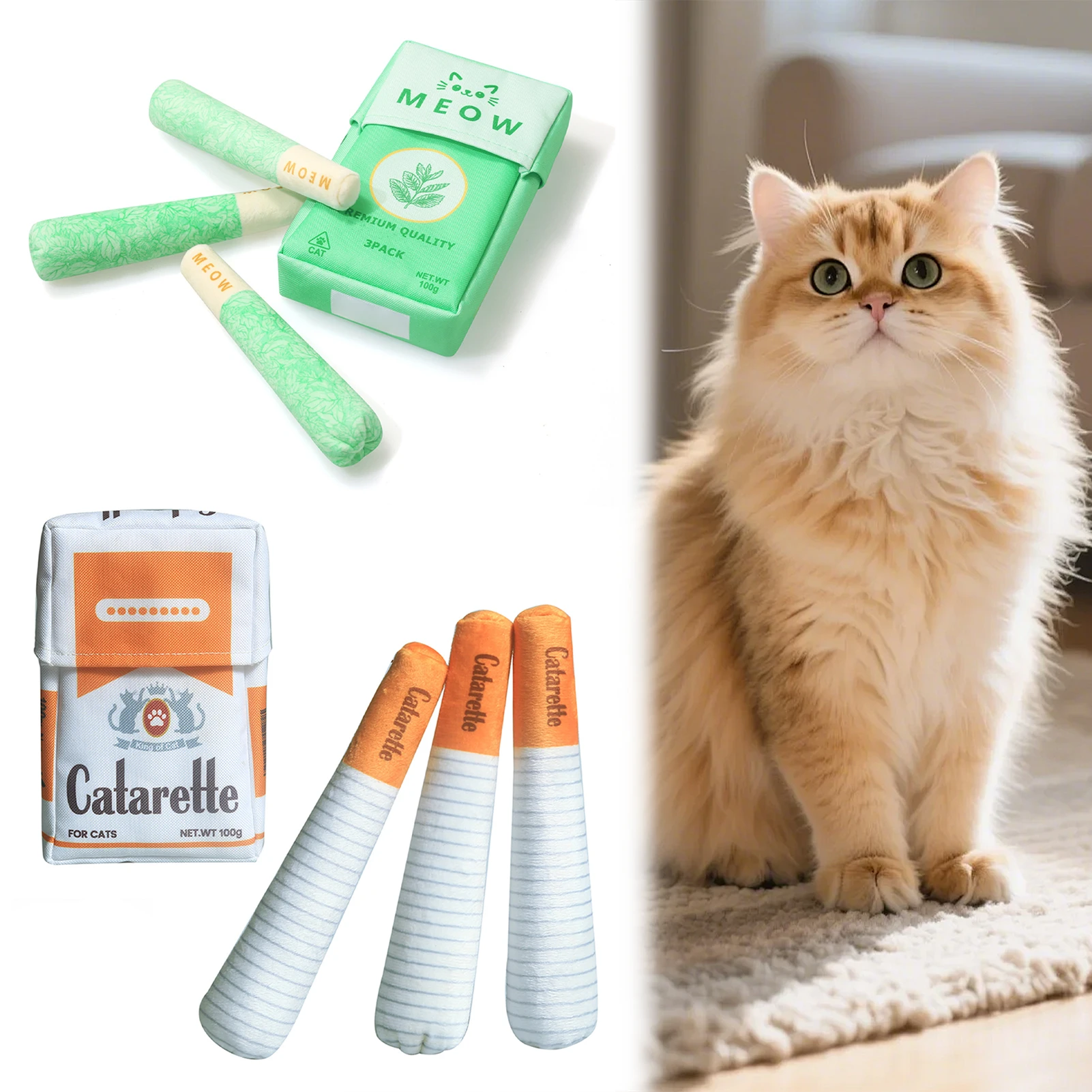 Catnip Toys - 3 Pack Catnip Toys For Cats
