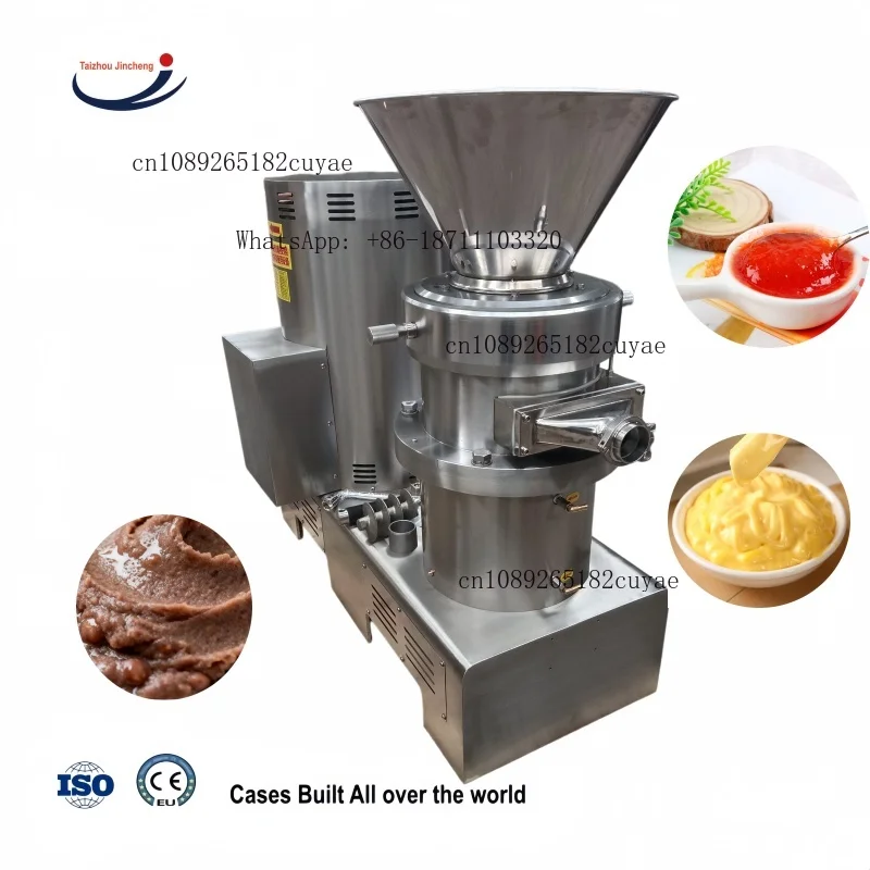 Wide Output Range Full Stainless Steel 304 Peanut Butter Colloid Mill Mamarind Paste Grinding Tahini Making Machine 50-2000KG/H